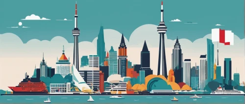 background vector,metropolises,city skyline,singapura,toronto,city cities,united arab emirates,uae,hong kong,tall buildings,vector graphic,travel poster,flat design,international towers,shanghai,vector graphics,cities,harbour city,vector illustration,property exhibition,Illustration,Vector,Vector 01