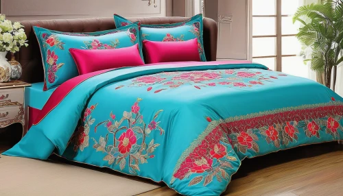 bed linen,bedding,duvet cover,linens,bed skirt,bed sheet,color turquoise,comforter,turquoise wool,blue pillow,flower blanket,canopy bed,moroccan pattern,mazarine blue,damask,damask paper,quilt,ethnic design,flower fabric,indian paisley pattern,Illustration,Abstract Fantasy,Abstract Fantasy 08