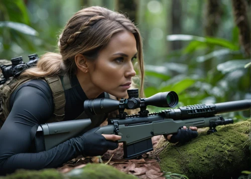 marine expeditionary unit,sniper,war machine,on the hunt,tactical,katniss,female hollywood actress,nancy crossbows,huntress,action film,black widow,lost in war,insurgent,rifle,vietnam,jungle,jena,special forces,mercenary,close shooting the eye,Photography,General,Cinematic