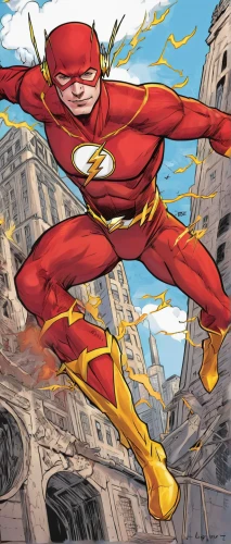 flash unit,flash,barry,daredevil,human torch,external flash,red super hero,best arrow,captain marvel,comic hero,firespin,wonder,superhero comic,flame robin,flip (acrobatic),velocity,panel beater,red robin,leaping,fireball,Illustration,American Style,American Style 13