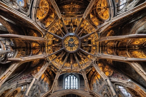gothic architecture,astronomical clock,vaulted ceiling,the center of symmetry,milan cathedral,the ceiling,medieval architecture,notre dame,st mark's basilica,duomo di milano,dome roof,ceiling,christopher columbus's ashes,notre-dame,gothic church,dome,york minster,cologne cathedral,duomo,360 ° panorama,Conceptual Art,Fantasy,Fantasy 25