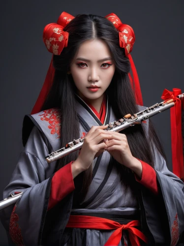 geisha girl,geisha,erhu,bamboo flute,traditional korean musical instruments,beautiful girls with katana,traditional chinese musical instruments,korean culture,traditional japanese musical instruments,katana,oriental princess,chinese art,oriental girl,hanbok,flute,japanese art,asian culture,taiwanese opera,japanese doll,japanese culture,Conceptual Art,Sci-Fi,Sci-Fi 20