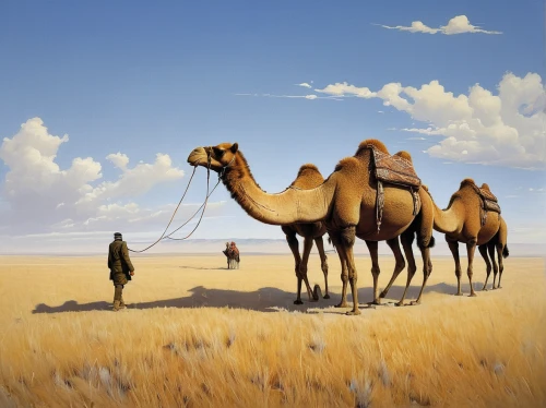 dromedaries,camel caravan,camels,camelid,dromedary,camelride,two-humped camel,arabian camel,camel train,male camel,camel,desert landscape,shadow camel,libyan desert,desert desert landscape,nomadic people,steppe,bactrian camel,sahara desert,the gobi desert,Conceptual Art,Sci-Fi,Sci-Fi 07