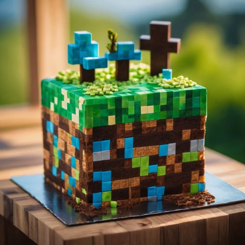 easter cake,minecraft,wooden cubes,glass blocks,wooden cross,wooden church,crown render,easter theme,noah's ark,toy blocks,block of grass,treasure chest,wooden block,brick background,log home,hollow blocks,log cabin,fairy house,lego blocks,perched on a log,Photography,General,Natural