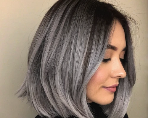 glacier gray,gray color,grey,asymmetric cut,silver fox,silvery blue,gray,layered hair,silvery,silver blue,natural color,trend color,california lilac,gunmetal,silver,neutral color,platinum,light purple,veil purple,wing purple,Illustration,Japanese style,Japanese Style 18