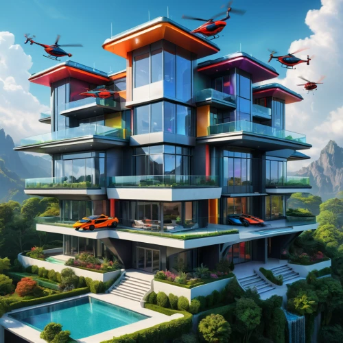sky apartment,futuristic architecture,modern architecture,cubic house,luxury property,luxury real estate,cube stilt houses,residential tower,cube house,modern house,mansion,luxury hotel,tropical house,holiday complex,penthouse apartment,residential,sky space concept,apartment complex,bulding,dunes house,Conceptual Art,Fantasy,Fantasy 30