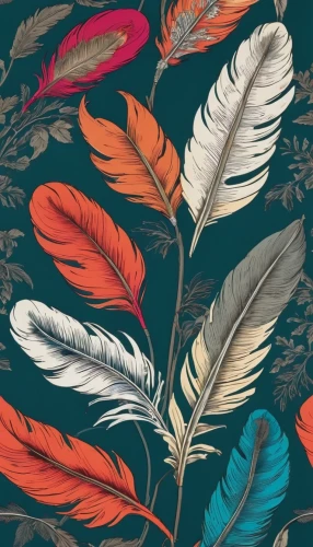 botanical print,kimono fabric,tropical floral background,flower and bird illustration,floral digital background,embroidered leaves,butterfly background,parrot feathers,floral background,colorful leaves,autumn pattern,orange floral paper,japanese floral background,tropical leaf pattern,watercolor leaves,seamless pattern,tropical birds,color feathers,feathers,fabric design,Conceptual Art,Daily,Daily 24