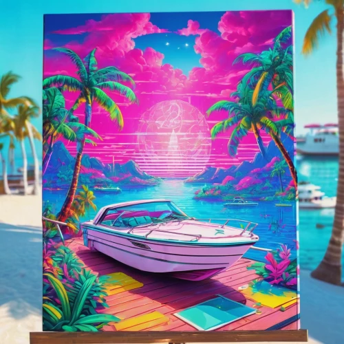 yacht,south beach,miami,beach towel,yacht club,tropical house,dream beach,ocean paradise,bahamas,yachts,delight island,cayo coco,bora-bora,slide canvas,cabana,tropics,punta-cana,caribbean beach,pink scrapbook,beach tent,Conceptual Art,Sci-Fi,Sci-Fi 28