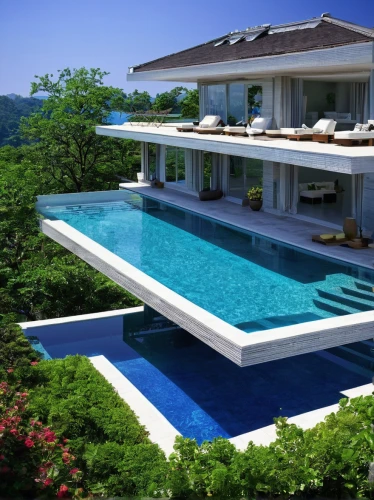 pool house,luxury property,holiday villa,infinity swimming pool,luxury home,roof top pool,modern house,tropical house,beautiful home,mansion,house by the water,luxury real estate,swimming pool,outdoor pool,private house,floating island,phuket,dunes house,modern architecture,crib,Illustration,Japanese style,Japanese Style 05