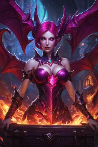 elza,devil,fire angel,fire siren,dragon li,evil fairy,fire devil,evil woman,twitch icon,cancer icon,venera,diablo,cassiopeia,fiery,fire background,dodge warlock,red,mara,mezzelune,lux,Art,Classical Oil Painting,Classical Oil Painting 18