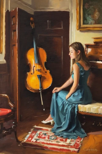 woman playing violin,cellist,violin player,violinist,cello,playing the violin,violist,woman playing,violone,violin,violin woman,violoncello,violinists,viol,oil painting,playing room,string instruments,string instrument,bowed string instrument,oil painting on canvas,Conceptual Art,Oil color,Oil Color 12