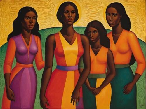 beautiful african american women,afro american girls,anmatjere women,african art,young women,black women,ladies group,african american woman,khokhloma painting,the three graces,women at cafe,the mother and children,benin,carol colman,womanhood,african woman,women's clothing,angolans,contemporary witnesses,women silhouettes,Illustration,Retro,Retro 06