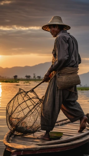 inle lake,fisherman,fishermen,monopod fisherman,mekong,mekong river,fishing float,basket weaver,fishing net,vietnamese woman,vietnam,fishing nets,cambodia,long-tail boat,people fishing,vietnam's,nomadic people,southeast asia,kampot,myanmar,Photography,General,Natural