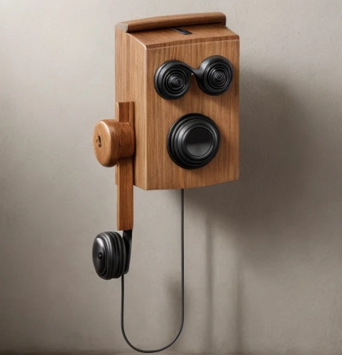 vintage telephone,wooden cable reel,vintage box camera,loudspeaker,telephone hanging,telephone accessory,speaker,bass speaker,computer speaker,conference phone,beautiful speaker,horn loudspeaker,digital bi-amp powered loudspeaker,telephone handset,loudspeakers,vintage camera,pc speaker,intercom,sound recorder,audio speakers,Product Design,Furniture Design,Modern,Mid-Century Modern