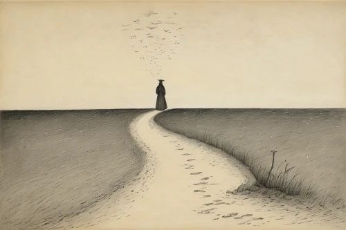 woman walking,the path,walking man,pedestrian,girl walking away,pathway,a pedestrian,the mystical path,footsteps,pilgrim,the road to the sea,olle gill,sand road,walk,road to nowhere,girl on the dune,guiding light,grant wood,silhouette of man,the way,Illustration,Black and White,Black and White 23