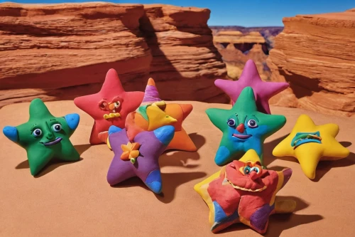 starfishes,asterales,cinnamon stars,baby stars,star balloons,star bunting,star kitchen,clay figures,magic star flower,shooting stars,colorful star scatters,the stars,guards of the canyon,starfish,star scatter,star polygon,starscape,star time,star winds,star-shaped,Unique,3D,Clay