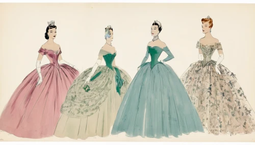 hoopskirt,fashion illustration,quinceanera dresses,costume design,women silhouettes,ball gown,vintage paper doll,crinoline,debutante,vintage print,evening dress,vintage women,overskirt,vintage drawing,wedding dresses,vintage fashion,sewing silhouettes,fashion design,vintage illustration,mannequin silhouettes,Conceptual Art,Fantasy,Fantasy 02