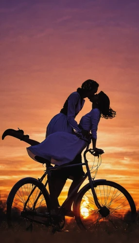 woman bicycle,bicycle ride,bicycling,bicycle riding,loving couple sunrise,tandem bicycle,cycling,bicycle,vintage couple silhouette,tandem bike,bike tandem,artistic cycling,bike ride,recumbent bicycle,bike riding,biking,cyclist,bicycles,bicycle clothing,road cycling,Illustration,Paper based,Paper Based 28