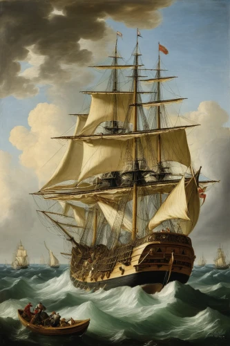 full-rigged ship,sloop-of-war,three masted sailing ship,east indiaman,barquentine,sea sailing ship,baltimore clipper,friendship sloop,galleon ship,sail ship,training ship,tallship,three masted,galleon,inflation of sail,caravel,barque,windjammer,naval battle,portuguese galley,Art,Classical Oil Painting,Classical Oil Painting 37