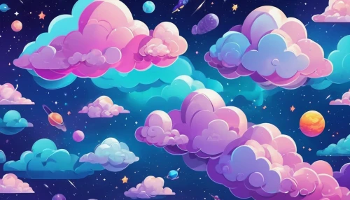 unicorn background,clouds - sky,little clouds,cumulus,clouds,sky,cumulus clouds,sky clouds,crayon background,cumulus cloud,rainbow clouds,cloud play,skies,colorful background,fairy galaxy,cloud mountains,digital background,cloudporn,night sky,paper clouds,Unique,3D,Isometric