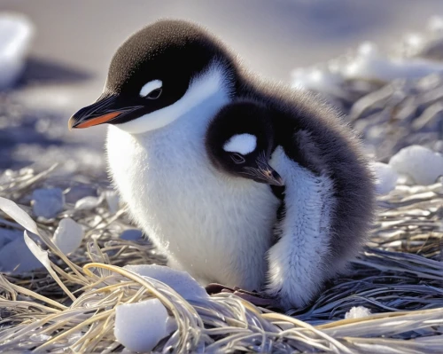 penguin chick,baby penguin,penguin baby,baby-penguin,young penguin,plush baby penguin,dwarf penguin,fairy penguin,chinstrap penguin,arctic penguin,gentoo,antarctic bird,magellanic penguin,penguin,gentoo penguin,emperor penguin,penguin couple,pororo the little penguin,winter animals,antartica,Illustration,Retro,Retro 25