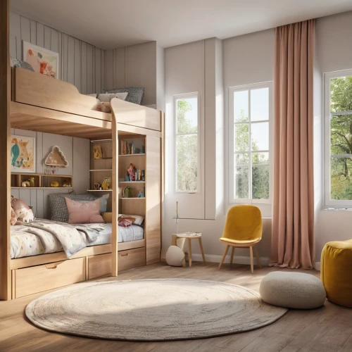 children's bedroom,modern room,danish room,bedroom,kids room,the little girl's room,boy's room picture,baby room,children's room,danish furniture,room divider,room newborn,3d rendering,dormitory,soft furniture,scandinavian style,sleeping room,guest room,guestroom,an apartment,Photography,General,Natural