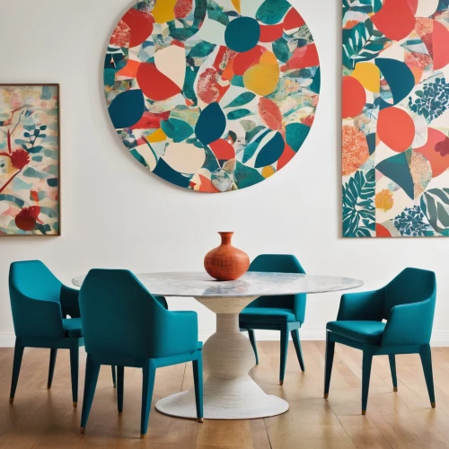 mid century modern,dining room table,modern decor,contemporary decor,dining table,mid century,dining room,kitchen & dining room table,danish furniture,table and chair,color circle articles,chair circle,kitchen table,interior decor,breakfast room,decorative art,breakfast table,color combinations,teal and orange,interior design,Unique,Paper Cuts,Paper Cuts 07