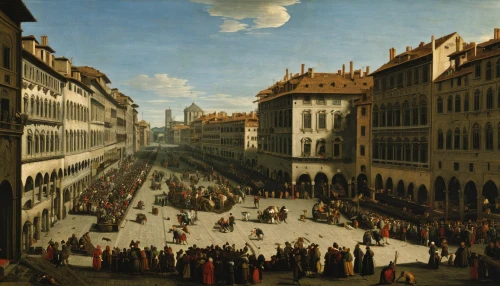 carpaccio,the market,large market,the carnival of venice,medieval market,procession,bellini,renaissance,vencel square,barberini,kunsthistorisches museum,piazza di spagna,venice square,commerce,principal market,market introduction,market,venetian,st mark's square,covered market,Art,Classical Oil Painting,Classical Oil Painting 34