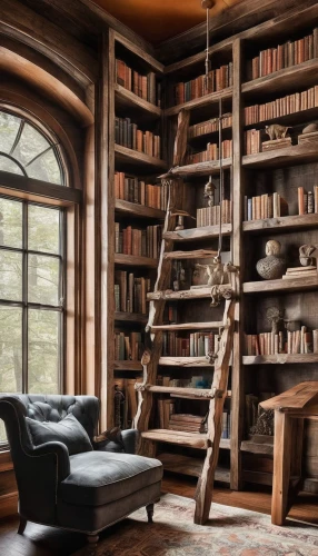 bookshelves,bookcase,bookshelf,book wall,shelving,reading room,bookworm,shelves,wooden shelf,old library,spiral staircase,book antique,rocking chair,study room,great room,attic,bookstore,buckled book,book collection,book store,Illustration,Black and White,Black and White 25