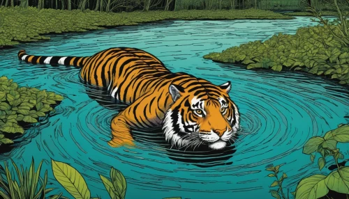 a tiger,bengal tiger,tiger,asian tiger,sumatran tiger,tigers,bengal,tiger png,chestnut tiger,siberian tiger,bengalenuhu,tigerle,sumatra,sumatran,blue tiger,water hole,young tiger,glass painting,type royal tiger,tiger cat,Illustration,Black and White,Black and White 18
