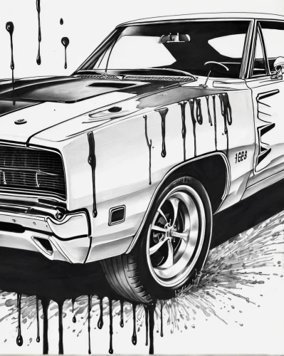 muscle car cartoon,pontiac tempest,pontiac gto,dodge charger,charger,muscle car,ford torino,shelby charger,dodge monaco,american muscle cars,gto,pontiac grand prix,pontiac trans-am 1970,dodge,chevrolet caprice,dodge charger daytona,mercury cougar,ford falcon gt,dodge magnum,amc spirit,Illustration,Black and White,Black and White 34