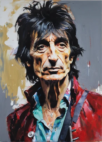 keith richards,2d,italian painter,john doe,berger picard,painter,mick,paint stoke,painting technique,oil paint,oil painting on canvas,art painting,pensioner,painted,man portraits,painted lady,oil painting,elderly man,john day,born 1953-54,Conceptual Art,Oil color,Oil Color 02