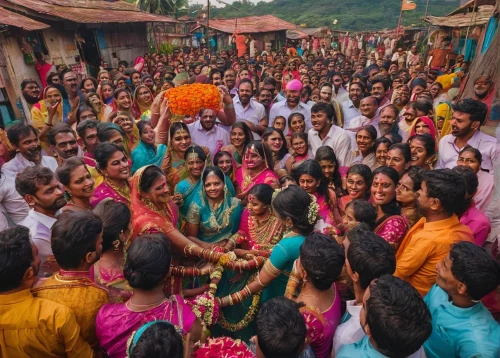 the festival of colors,ramayana festival,village festival,ganpati,sadhus,rajasthan,jhal muri,devotees,rakshabandhan,principal market,diwali,bhajji,crowd of people,jaipur,mangalore bajji,procession,bihar,kerala,deepawali,india,Conceptual Art,Daily,Daily 25