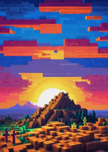 pixel art,desert background,uluru,mountain sunrise,desert landscape,desert desert landscape,desert,dusk background,8bit,pixel cells,moon valley,fire mountain,lego background,pixels,pixelgrafic,badlands,tileable,the desert,pixel cube,dusk,Unique,Pixel,Pixel 03