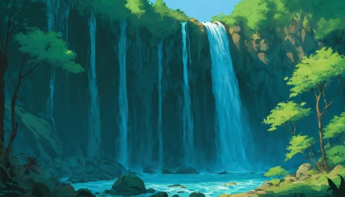 waterfall,brown waterfall,waterfalls,green waterfall,water falls,ash falls,wasserfall,water fall,a small waterfall,falls,bridal veil fall,falls of the cliff,ilse falls,cascading,bond falls,cascade,flowing water,rainforest,mountain spring,water flowing,Illustration,Paper based,Paper Based 17