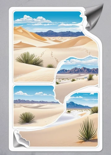 desert desert landscape,desert landscape,desert background,arid landscape,white sands dunes,dune landscape,dry lake,capture desert,landscapre desert safari,white sands national monument,desert,desert plants,arid land,sand dunes,mojave desert,landscape background,desert safari,the desert,travel trailer poster,arid,Unique,Design,Sticker