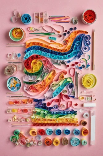 colorful pasta,marshmallow art,sushi art,lego pastel,plastic arts,cellophane noodles,colourful pencils,food collage,colored icing,candy sticks,plasticine,candy pattern,palette,colorful spiral,colored straws,sugar paste,art materials,alphabet pasta,colorful glass,candies,Unique,Design,Knolling
