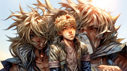 the three magi,howl,two wolves,lion children,golden sun,hairstyles,fawns,three kings,new world porcupine,double sun,sun god,setter,male elf,wolves,nine-tailed,knights,summoner,jessamine,feathered hair,hedgehogs
