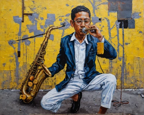 man with saxophone,saxophone playing man,saxophonist,saxophone player,street musician,itinerant musician,saxophone,trumpet player,musician,jazz,tenor saxophone,baritone saxophone,trumpet climber,sax,street music,blues and jazz singer,street musicians,musicians,trumpeter,marsalis,Conceptual Art,Graffiti Art,Graffiti Art 04