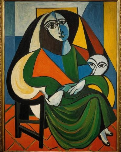 woman sitting,picasso,woman at cafe,woman on bed,woman holding pie,pietà,woman drinking coffee,art deco woman,portrait of a woman,man with a computer,man and wife,praying woman,braque francais,mother with child,woman with ice-cream,woman eating apple,mother and child,roy lichtenstein,the annunciation,young couple,Art,Artistic Painting,Artistic Painting 05