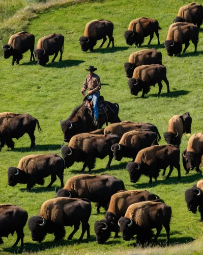 buffalo herd,buffalo herder,buffaloes,bison,buffalo,buffalos,muskox,allgäu brown cattle,african buffalo,mongolian,simmental cattle,livestock farming,east-european shepherd,lapponian herder,the herd,galloway cattle,mongolia eastern,nature of mongolia,mongolia,grazing,Photography,General,Natural