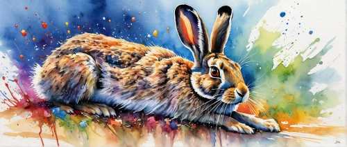 rainbow rabbit,hares,wild hare,female hares,rabbits and hares,european rabbit,wild rabbit,hare,gray hare,jack rabbit,rabbit,hare of patagonia,brown hare,jackrabbit,cottontail,hare trail,lepus europaeus,steppe hare,hare field,young hare,Conceptual Art,Fantasy,Fantasy 16