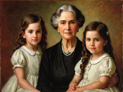 grandchildren,mother with children,the mother and children,mother and children,mulberry family,children girls,oil painting on canvas,girl scouts of the usa,bouguereau,oil painting,child portrait,young women,little girl and mother,little girls,orphans,parents with children,portrait background,mother's,children,pictures of the children,Conceptual Art,Oil color,Oil Color 11