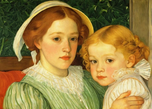 mother with child,young couple,mother and child,child portrait,two girls,mother with children,little girl and mother,redheads,ginger family,young women,mother and daughter,children girls,mother and infant,mother-to-child,mother and children,children,the mother and children,the girl's face,parents with children,capricorn mother and child,Art,Classical Oil Painting,Classical Oil Painting 43