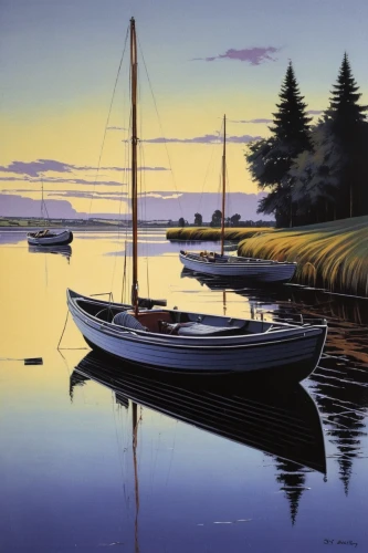 boat landscape,sailing boats,fishing boats,rowboats,sailboats,sailing boat,boats,sailing-boat,row boats,carol colman,sailboat,sail boat,wooden boats,boats and boating--equipment and supplies,coastal landscape,steve medlin,calm waters,mooring,small boats on sea,boat harbor,Conceptual Art,Sci-Fi,Sci-Fi 23