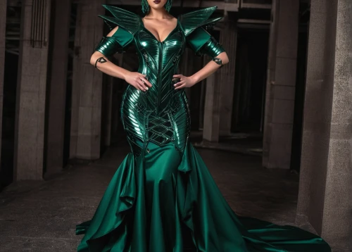 evening dress,emerald,emerald lizard,cuban emerald,miss circassian,ball gown,dark green,hallia venezia,green mermaid scale,celtic queen,gown,dress form,overskirt,malachite,haute couture,art deco woman,gothic fashion,dress walk black,tilda,bridal party dress,Conceptual Art,Sci-Fi,Sci-Fi 09