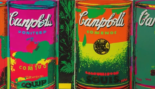 warhol,andy warhol,spray cans,punjena paprika,gunpowder tea,spray can,superfood,paint cans,flavored syrup,pop art background,tropical drink,printing inks,incense sticks,aerosol,paint tubes,sub-tropical,colorful foil background,cans of drink,bulbul,effect pop art,Art,Artistic Painting,Artistic Painting 22
