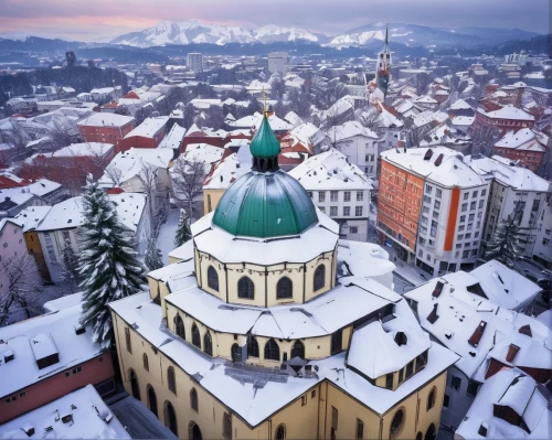 graz city,myfestiveseason romania,sarajevo,bern,zagreb,slovenia,austria,eastern europe,roof domes,brno,duomo,sibiu,vienna,transylvania,asiago,brasov,torino,christbaumkugeln,styria,christmas landscape,Conceptual Art,Sci-Fi,Sci-Fi 25