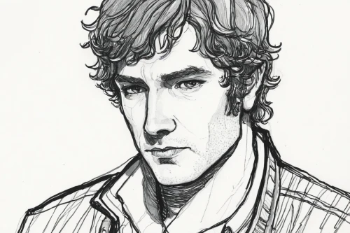benedict,sherlock,sherlock holmes,star-lord peter jason quill,holmes,benedict herb,kerry,john doe,lupin,stylised,moody portrait,clementine,joseph,stubble,ayrton senna,male poses for drawing,jheri curl,biro,smouldering torches,man portraits,Illustration,Black and White,Black and White 17