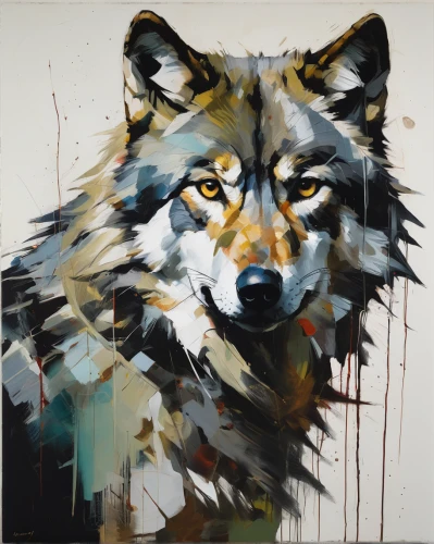 wolf,wolves,gray wolf,coyote,canidae,canis lupus,wolf hunting,european wolf,wild dog,wolfdog,howling wolf,two wolves,wolf bob,grey fox,landseer,red wolf,constellation wolf,wolf's milk,howl,feral,Conceptual Art,Oil color,Oil Color 01